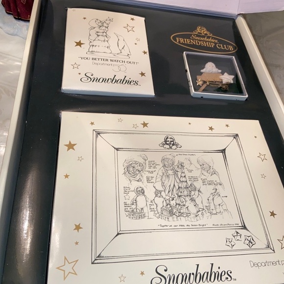 Department 56 Other - Department 56 Rare Snowbabies Friendship Club 1998 Membership Box Gift Set